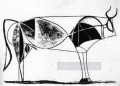 The Bull State VII 1945 black and white Picasso
